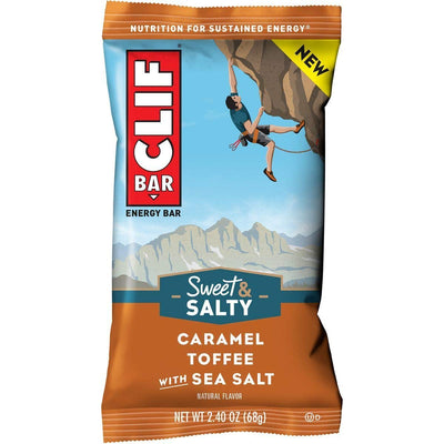 Clifbar Clif Bars - 12 Pack Caramel Toffee w/Sea Salt, One Size - Infinus Home Supplies