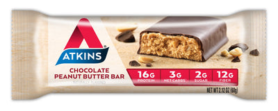 Atkins Protein-Rich Meal Bar, Chocolate Peanut Butter, 8 Count - Infinus Home Supplies