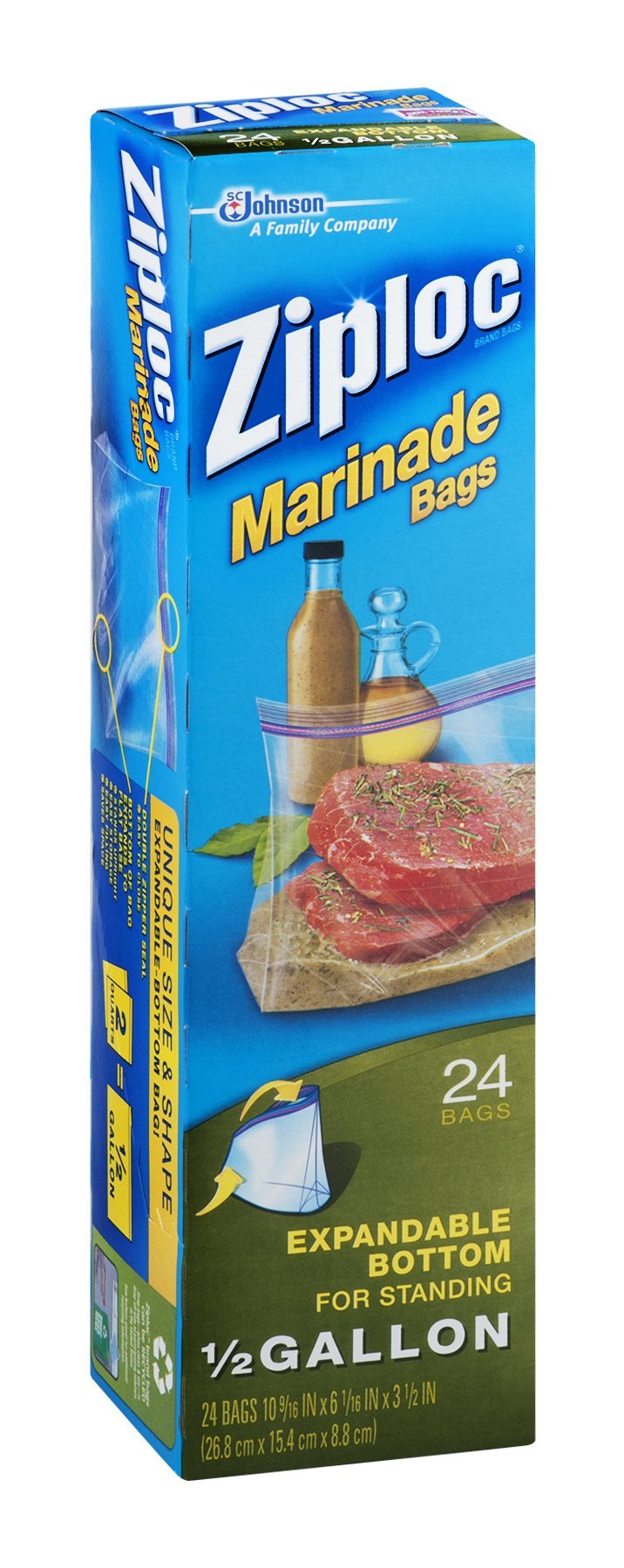 ZIPLOC FREEZER BAG 2 GALLON, Plastic Bags