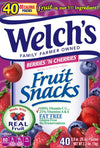 WELCH'S Berries 'n Cherries Fruit Snacks, 0.9 Ounce, 40 Count - Infinus Home Supplies