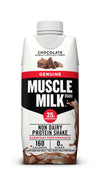 Muscle Milk Genuine Protein Shake, Chocolate, 25g Protein, 11 FL OZ, 12 Count - Infinus Home Supplies